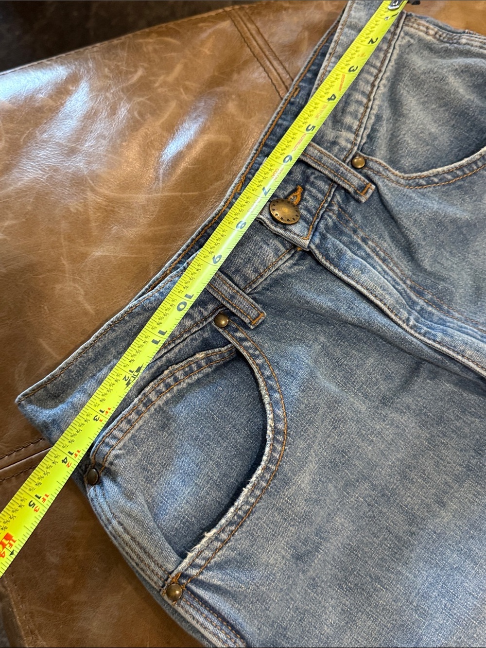 THE GREAT. Wayne Jean Straight Leg High-Rise Jeans 27 LONG - Picture 4 of 11